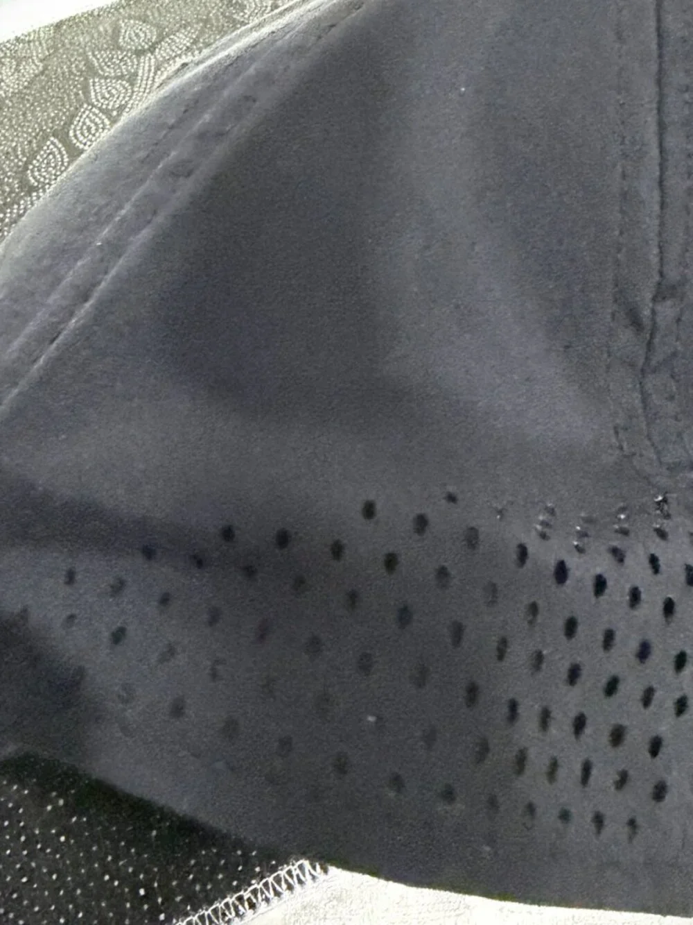 Adidas Black Snap Back Vented Cap Trefoil Logo